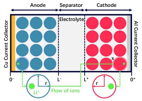 Schematic Of The Lib Electrochemical Model Download Scientific Diagram