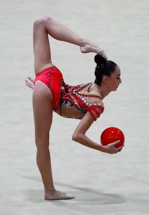 Alina Adilkhanova Kazakhstan Competes Rhythmic Gymnastics Editorial