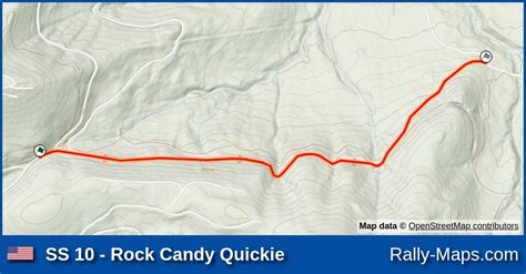 Ss 10 Rock Candy Quickie Stage Map Wild West Divisional Pro Rally