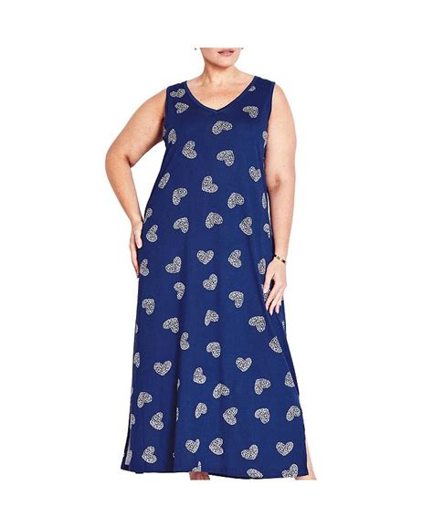 Avenue Plus Size Summer Love Sleep Maxi Dress Macys