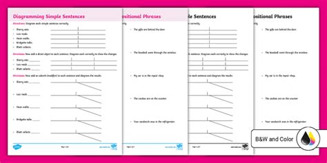 Free Diagramming Sentences Worksheets | USA - Worksheets Library