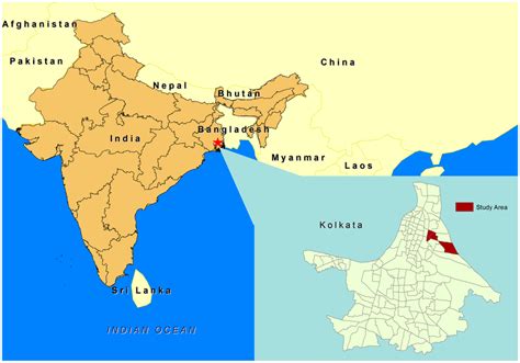 The Study Area In Kolkata West Bengal India Download Scientific
