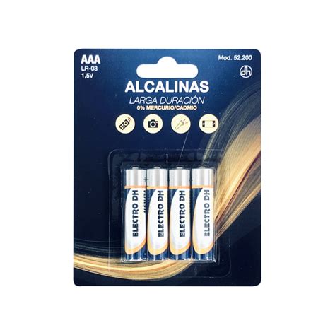 Pila Alcalina LR 03 AAA Blister 4 Pcs