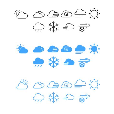 天氣icon圖標 向量 天氣預報 Icon 圖標向量圖案素材免費下載，png，eps和ai素材下載 Pngtree