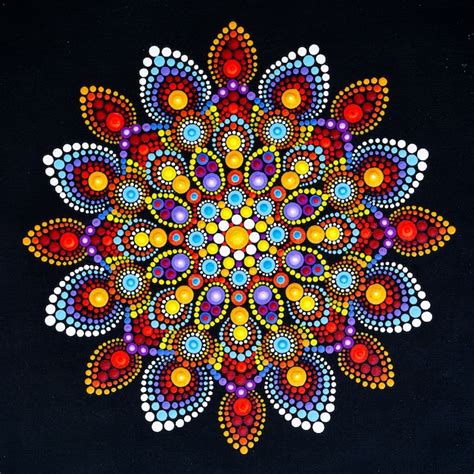 Beautiful Mandala Hand Painted Premium Photo