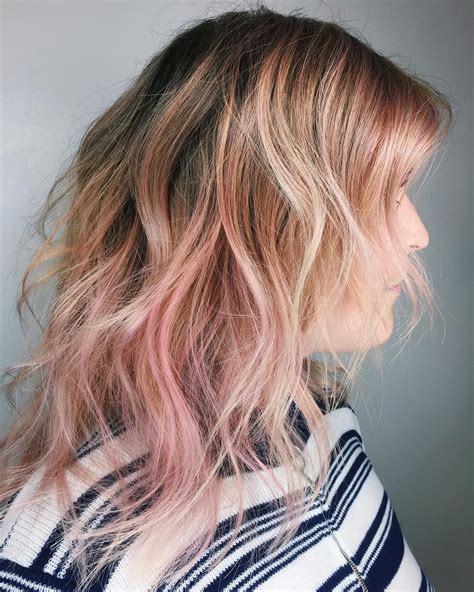 20 Exemplos Lindos De Balayage Em Ouro Rosa Cor