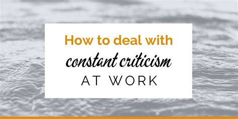 How To Handle Criticism At Work 10 Essential Actionable Tips