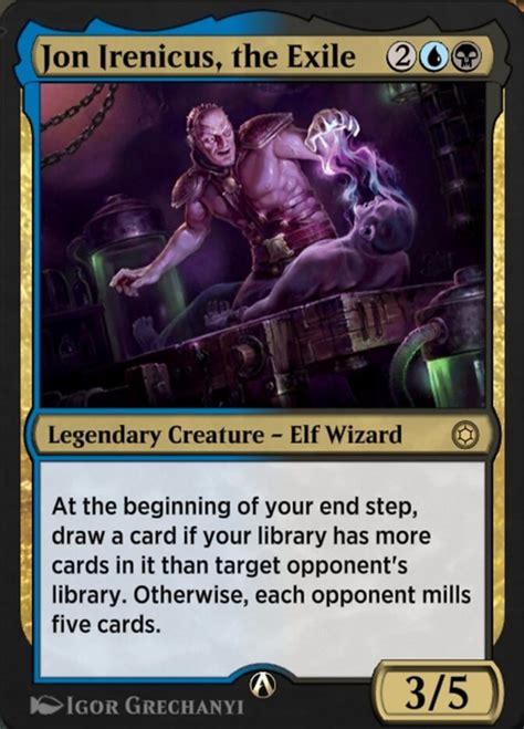 Jon Irenicus The Exile Magic The Gathering Mtg Cards