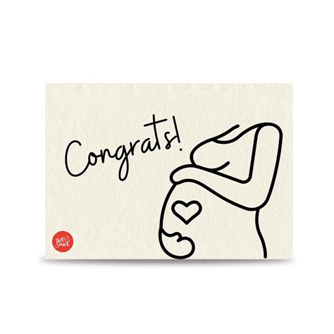 Congrats On Your Pregnancy Card Tasty Snack Indonesia