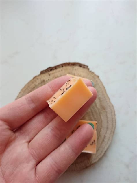 20pcs Mini Orange Soaps Square Shape Soaps Orange Etsy