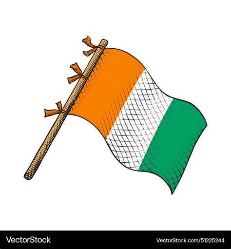 Ivory Coast Flag Royalty Free Vector Image VectorStock