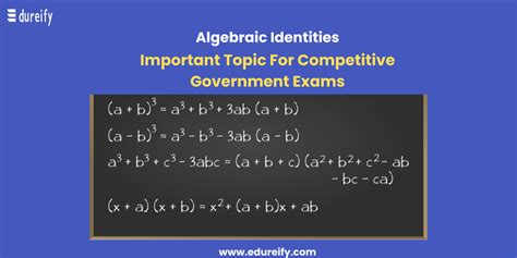 Algebraic Identities Proofs Examples Faqs Edureify Blog
