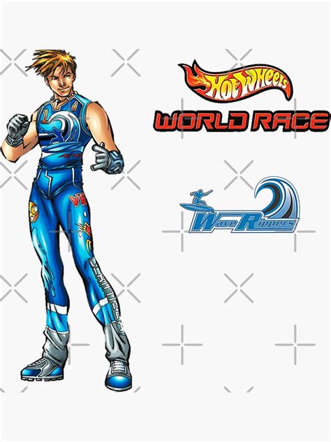 Hot Wheels World Race And Wave Rippers Logo With Vert Wheeler Sticker For Sale By Majamestic