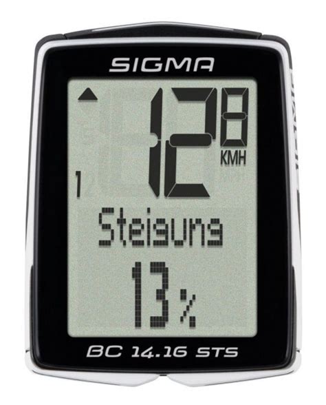 Велокомпьютер Sigma BC 14.16 STS, беспроводной, черный (LIS141) – фото ...