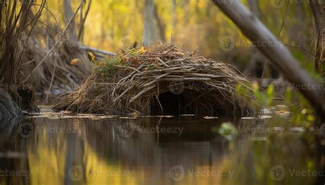 Tranquil scene of animals in forest meadow generated by AI 24568757 ...