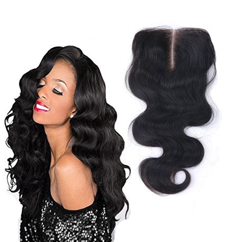 Amazon Dingli Hair 4x4 Middle Part Body Wave Full Lace Closure