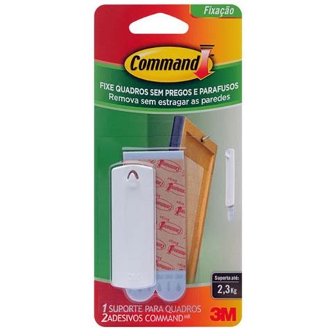 Gancho Suporte Para Quadros Command 3m Até 2 3kg 2 adesivos Shopee Brasil