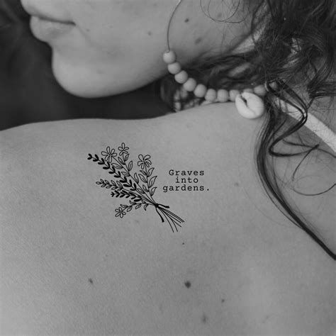 Graves Into Gardens Temporary Tattoo Christian Tattoo Etsy