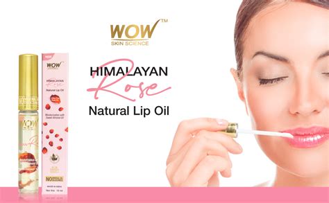 Wow Skin Science Himalayan Rose Lip Oil To Moisturize Smoothen Cracked