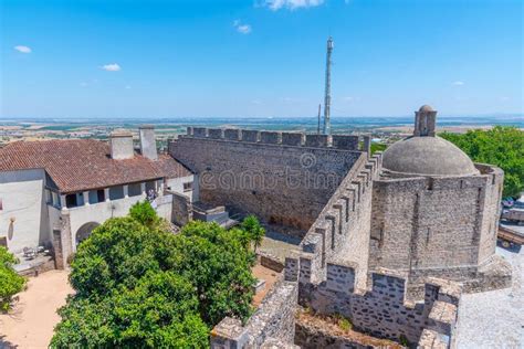 View of Castle at Elvas in Portugal Stock Image - Image of cityscape ...