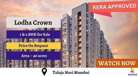 2 BHK Flats For Sale In Taloja Navi Mumbai Lodha Crown 91