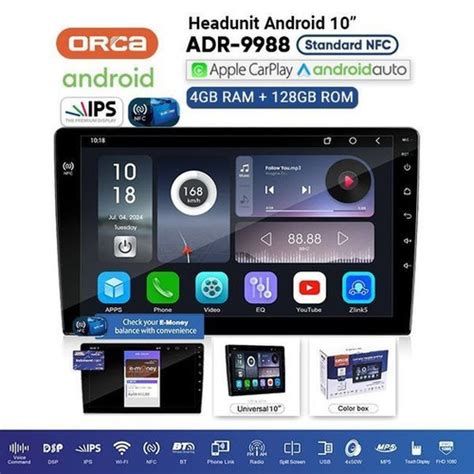 Jual Head Unit Android Auto Carplay Inch Orca Adr Standard Rhd