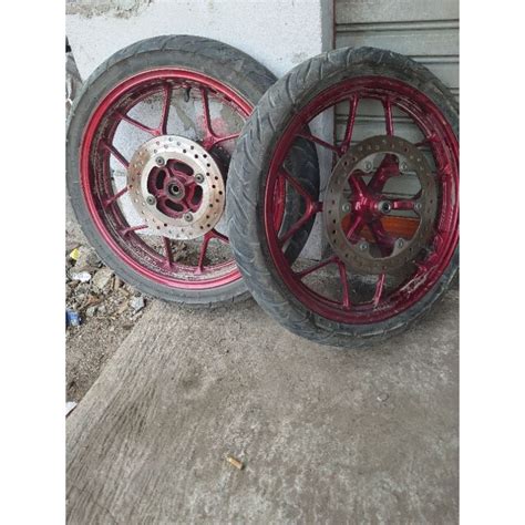 Jual VELG VELEK SET DEPAN BELAKANG PIRINGAN SET HONDA GTR ORIGINAL