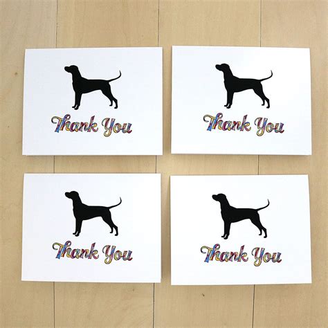 Dog Thank You Cards Dog Note Card Set Multiple Breeds Dog - Etsy