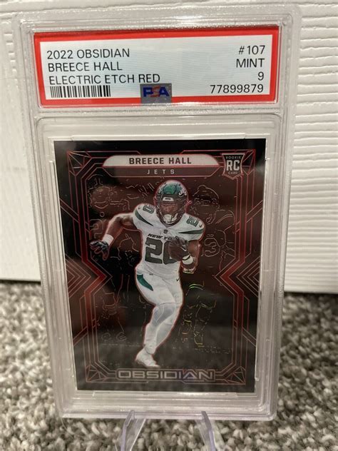 Panini Obsidian Rookies Electric Etch Red Breece Hall