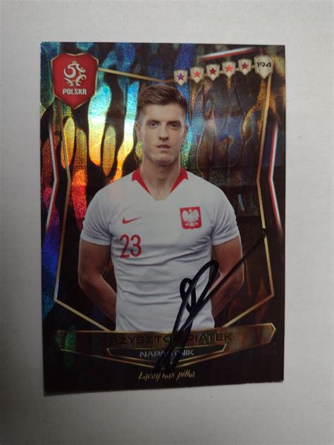 Karta panini autograf Polska Krzysztof Piątek PZPN Limited Edition