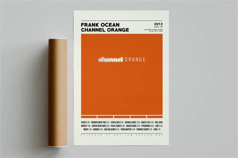 Frank Ocean Posters Channel Orange Poster Nostalgia Ultra Tracklist