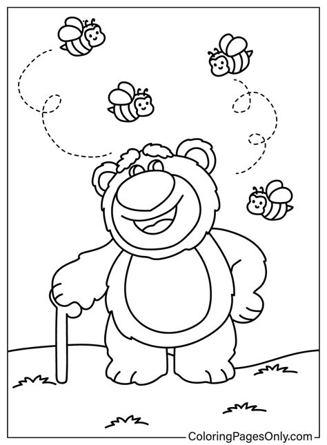 Free Printable Lotso Bear Coloring Pages