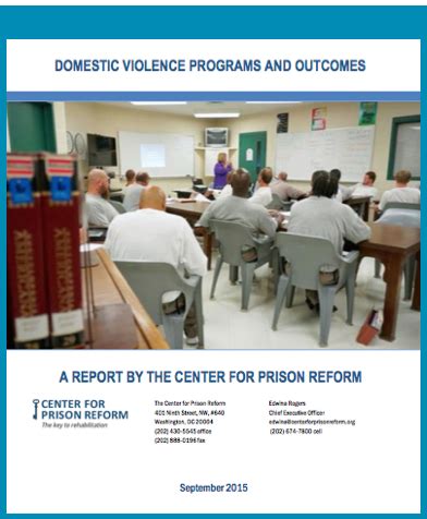 Domestic Violence Programs and Outcomes - Center For Prison Reform