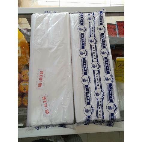 Jual Plastik Hd Bambu Buram Plastik Hd Laundry Uk Kg X Per