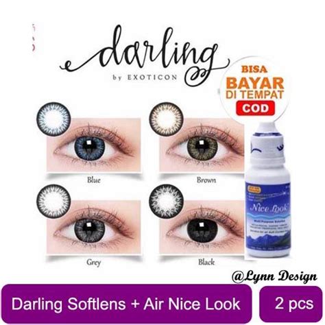 FREE KOTAK SOFTLENS DARLING NORMAL BIG EYES 16MM BY X2 EXOTICON AIr