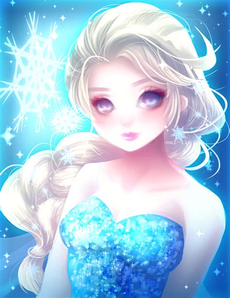 Elsa The Snow Queen Frozen Disney Image Zerochan Anime