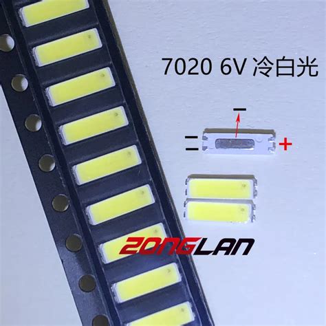 200 Uds Original LED de jufei 7020 cuentas de luz de emisión de luz