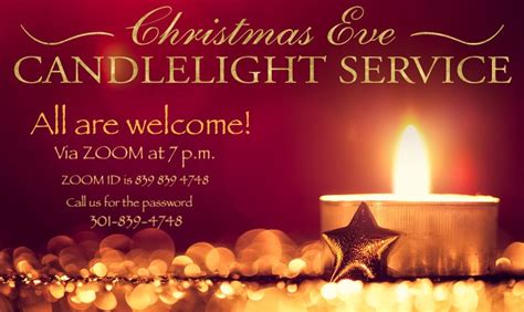 Christmas Eve Candlelight Service Oxon Hill United Methodist Church