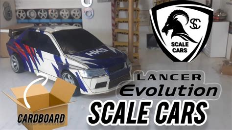 WOW How To Make A Mitsubishi Lancer Evolution Cardboard Scale 1 20