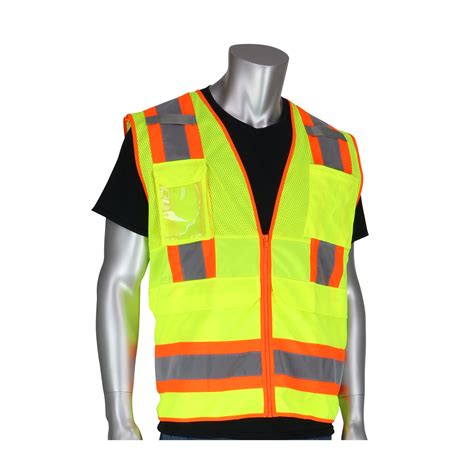 ANSI R2 Two Tone Ten Pocket Surveyors Tech Ready Vest Class 2 Two