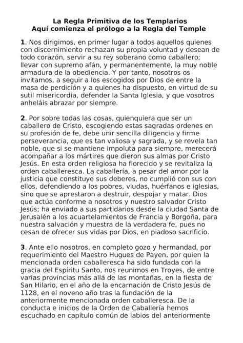 DOCX La Regla Primitiva De Los Templarios DOKUMEN TIPS