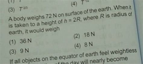 A Body Weighs 12 N On The Surface Of The Moon What Is Its Weight On The Surface Of The Earth