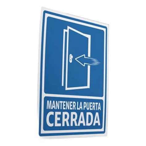 Letrero Mantener Puerta Cerrada Mercadolibre 📦