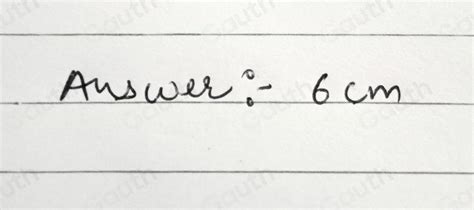 Solved Example 1 F The Radius Of A Circle Is 10 Cm And The Length Of