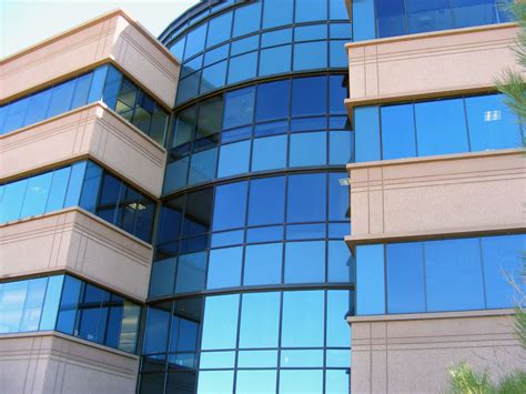 Commercial Glass Window Film Tinting Buildings Stores