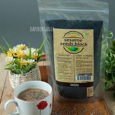 Jual Black Sesame Seed Non Msg Trio Natural Wijen Hitam Shopee