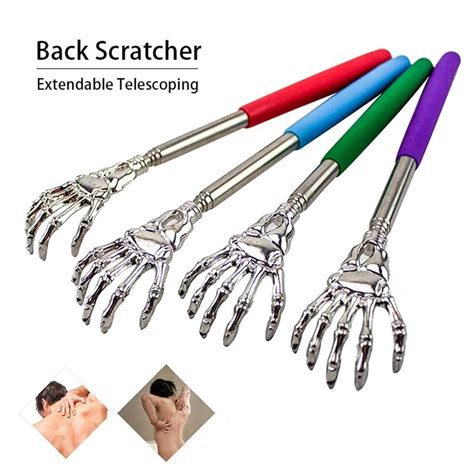 Back Massager Back Scratcher Telescopic Stainless Steel Claw Massager