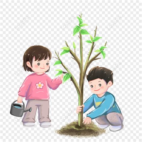 Niño Plantando árboles En Primavera Png Imágenes Gratis Lovepik