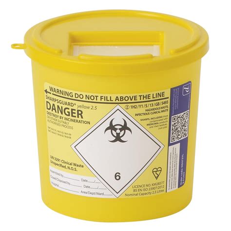 Sharpsguard Yellow 25 Ltr Sharps Bin