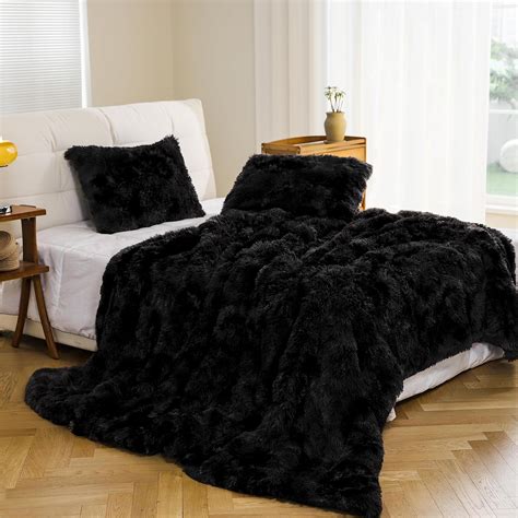 Syalife Plush Fluffy Duvet Cover Set Luxury Ultra Soft